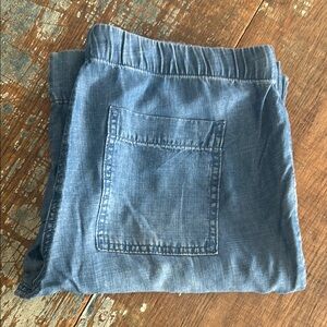 Women’s cloth & stone Wide Leg Blue Denim Pants size M